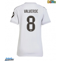 Real Madrid Federico Valverde #8 Hjemmedrakt Dame 2025-26 Kortermet
